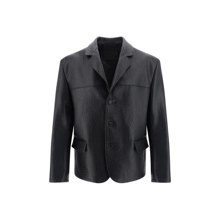 프라다 싱글 브레스트 스트레이트 밑단 가죽 재킷 남자자켓 24SS UPG377S23213PY F0002