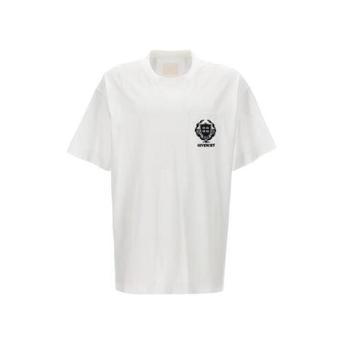지방시 남자티셔츠 로고 자수 셔츠 [NEWSEASON] WHITE BM71J83YL0100