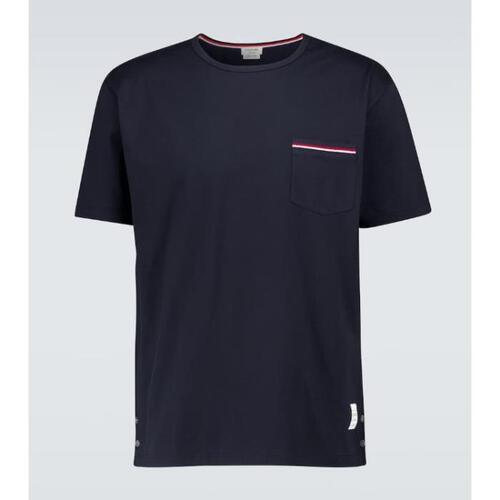 톰브라운 남자티셔츠 숏 코튼 셔츠 24SS P00501825