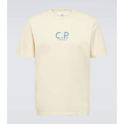 CP컴퍼니 남자티셔츠 로고 코튼 져지 셔츠 24SS P00892725