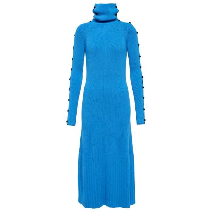 프로엔자슐러 원피스 립 니트 코튼 블렌드 스웨터 드레스 24SS P00689473