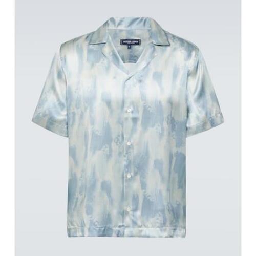 프레스코볼 카리오카 남자셔츠 프린트 실크 볼링 셔츠 24SS P00909524
