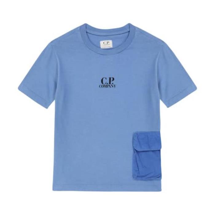 CP 컴퍼니 키즈 티셔츠 20 1 코튼 져지 셔츠 24SS P00853786