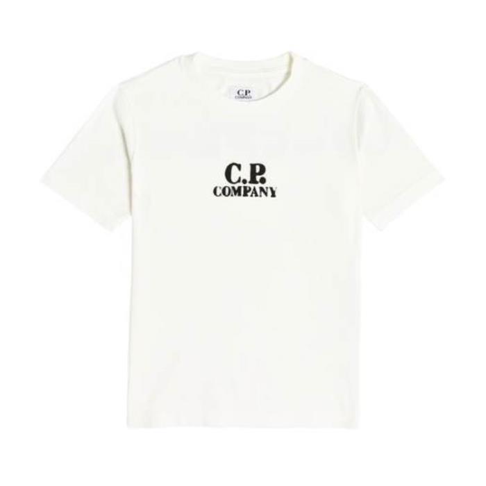 CP 컴퍼니 키즈 티셔츠 로고 코튼 져지 셔츠 24SS P00853795