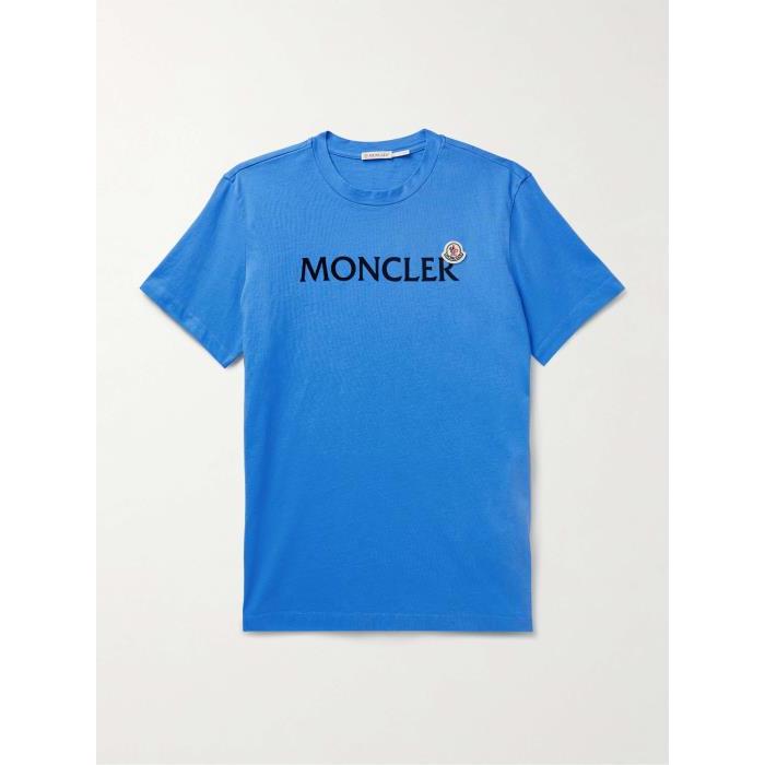 몽클레어 남자티셔츠 로고 플락 코튼 져지 셔츠 포 24SS 1647597328741276