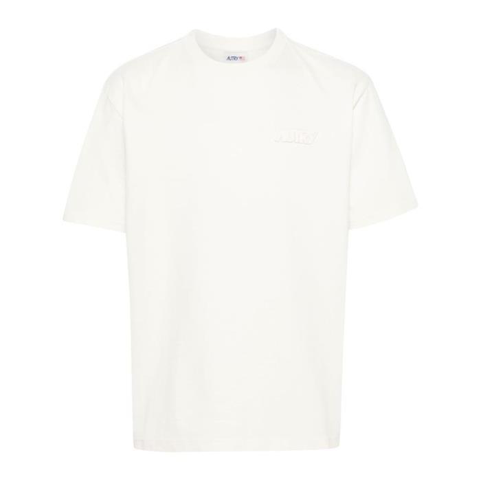 오트리 남자티셔츠 릴렉스 핏 셔츠 인 아이보리 코튼 져지 24SS TSPM579S579S