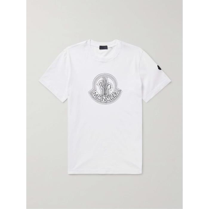 몽클레어 남자티셔츠 로고 프린트 코튼 져지 셔츠 포 24SS 1647597328741432
