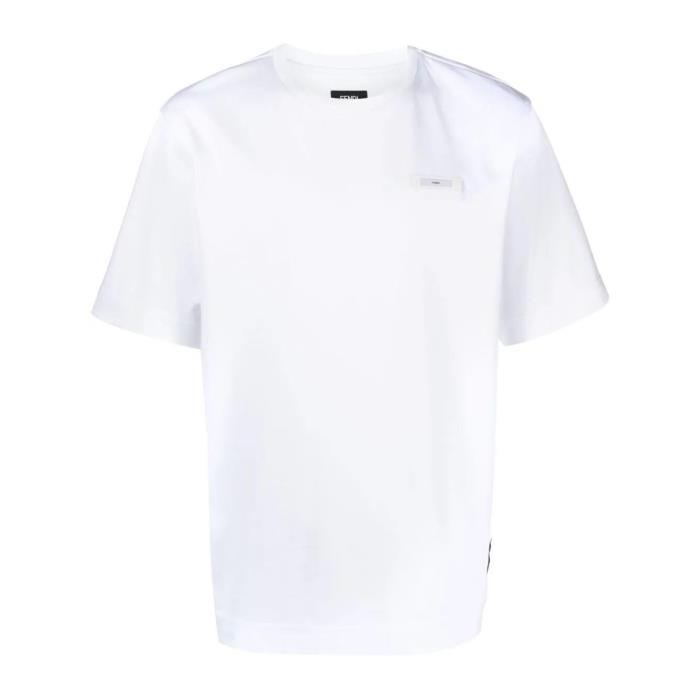 펜디 남자티셔츠 `Label` 셔츠 24SS FY0936AQJE F0QA0 BIANCO