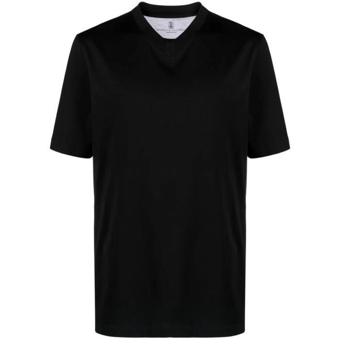 브루넬로쿠치넬리 남자티셔츠 브이 넥 셔츠 24SS M0B131344 C101 NERO
