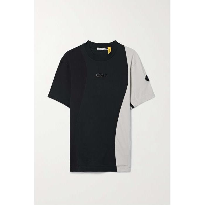 몽클레어 티셔츠 + 오리지널 투 톤 코튼 져지 셔츠 24SS SKU-390032691