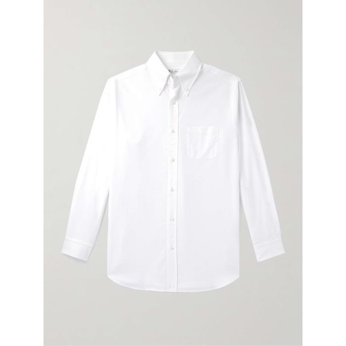 로로피아나 남자셔츠 LORO` 버튼 다운 카라 코튼 옥스포드 셔츠 포 24SS 1647597329322560