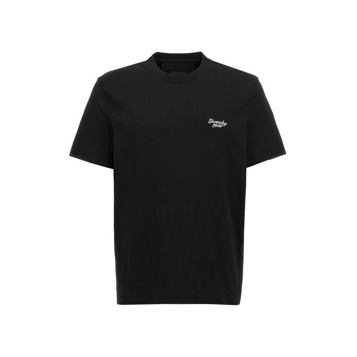 지방시 남자티셔츠 로고 자수 셔츠 [NEWFW24 25] BLACK BM716G3YM8001
