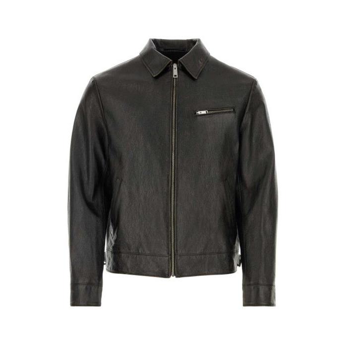프라다 트라이앵글 로고 가죽 재킷 남자자켓 24SS UPW491SOOO14HE F0002