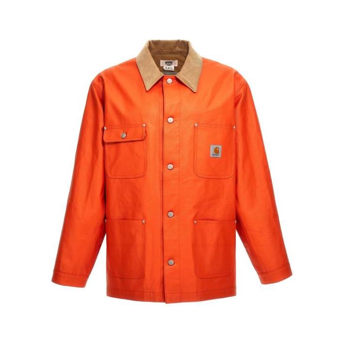 준야와타나베 JUNYA` 칼하트 로고 패치 버튼 재킷 남자자켓 24SS WMJ901S24 2