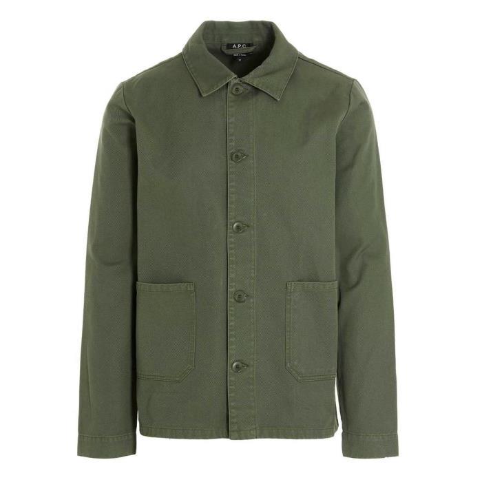 A P C 버튼 셔츠 재킷 남자자켓 24SS CODDDH03053 KAF