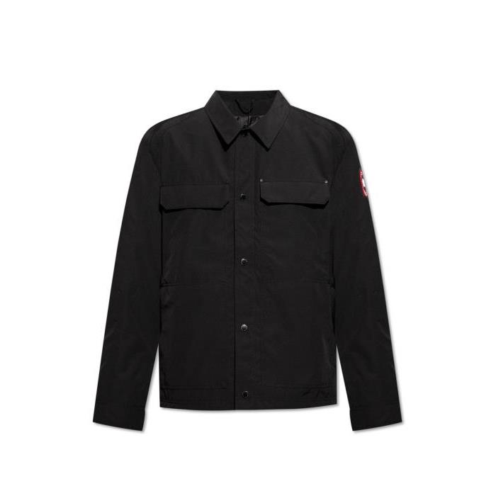 캐나다구스 로고 패치 재킷 남자자켓 24SS 2447M0 BLACK