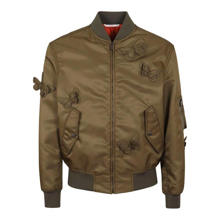 발렌티노 버터플라이 아플리케 집업 보머 재킷 남자자켓 24SS VCIF155KE L90OLIVE