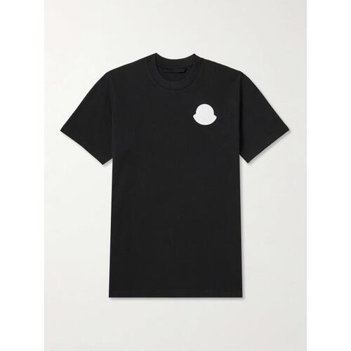 몽클레어 남자티셔츠 블랙 로고 코튼 져지 셔츠 24SS 1647597328741207