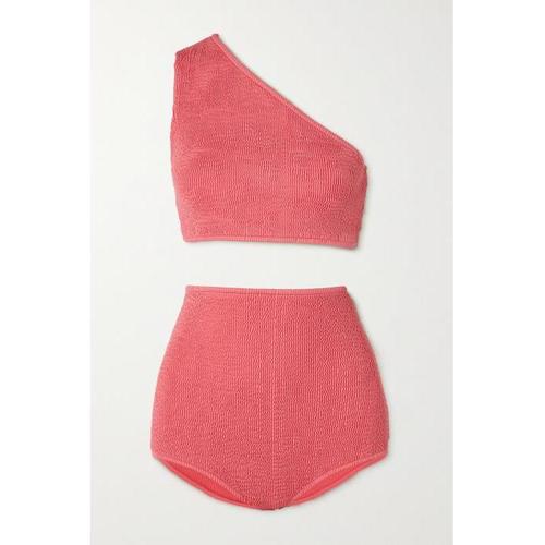 보테가베네타 수영복 원숄더 시어서커 비키니 Pink