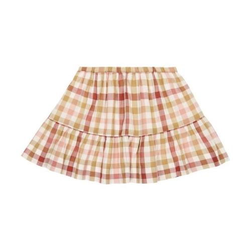 Bonpoint 키즈 바지 팔로마 깅엄 코튼 skirt