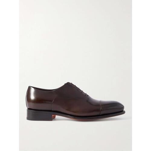 산토니 다크 브라운 레더 옥스포드 Shoes,SANTONI 22FW Dark brown