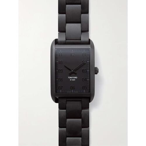 톰포드 TIMEPIECES 블랙 001 코팅 스테인리스 스틸 Watch,TOM 22FW Black