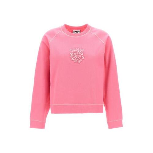 가니 스웨터 로고 [FW23 24] Pink T3540892