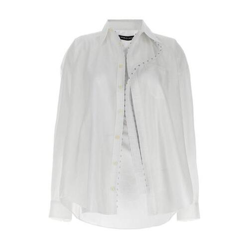 와이프로젝트 여자셔츠 아이 셔츠 [FW23 24] White SHIRT70S25WHITE