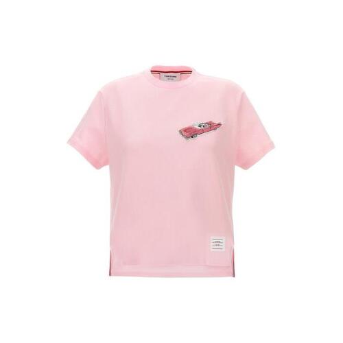 톰브라운 티셔츠 패치 셔츠 [FW23 24] Pink FJS149E00050680