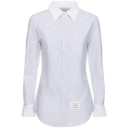 톰브라운 여자셔츠 옥스포드 코튼 스트라이프 클래식 셔츠 24SS 79I-515028