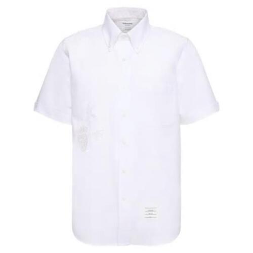 톰브라운 남자셔츠 버튼 다운 코튼 스트레이트 핏 셔츠 24SS 79I-ATK039