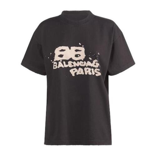 발렌시아가 티셔츠 미디움 핏 코튼 셔츠 24SS 76I-5CI055