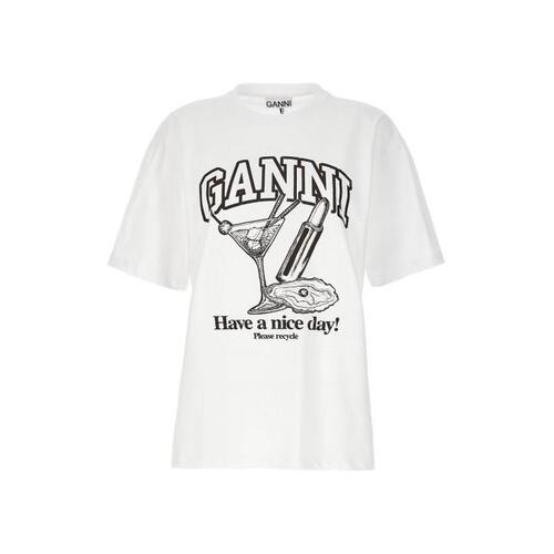 가니 티셔츠 셔츠 [NEWSEASON] WHITE/BLACK T3878151