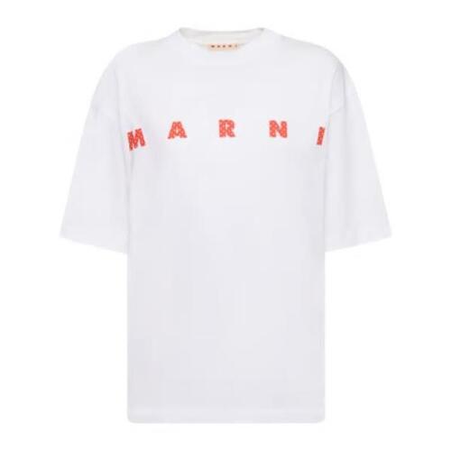 마르니 티셔츠 프린트 로고 져지 셔츠 24SS 78I-1KI027