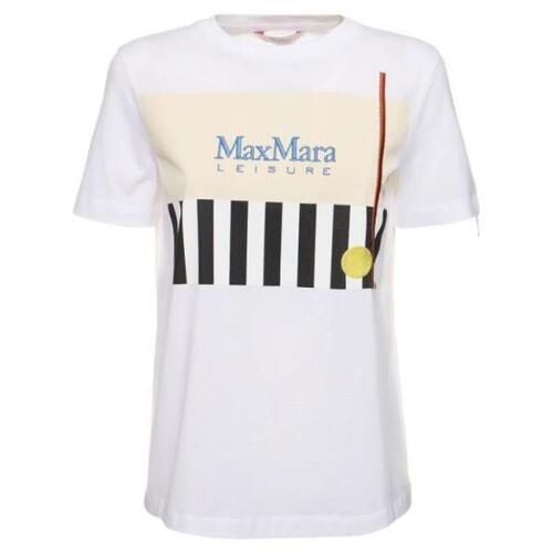 막스마라 티셔츠 OBLIQUA` 프린트 자수 셔츠 24SS 79I-F4V046_021