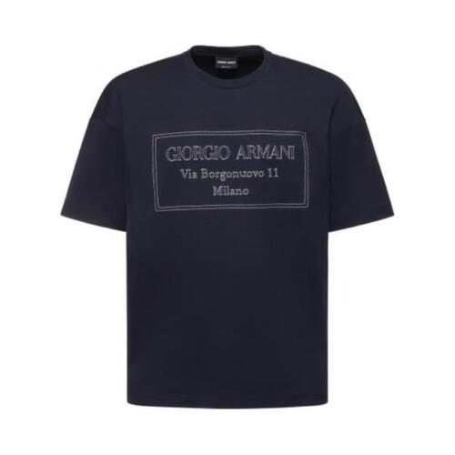 조르지오아르마니 남자티셔츠 로고 져지 셔츠 24SS 78I-ZM9014