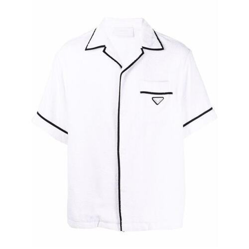 프라다 남자셔츠 숏 슬리브 셔츠 24SS SC559_1ZR3_S_212 F0009 BIANCO