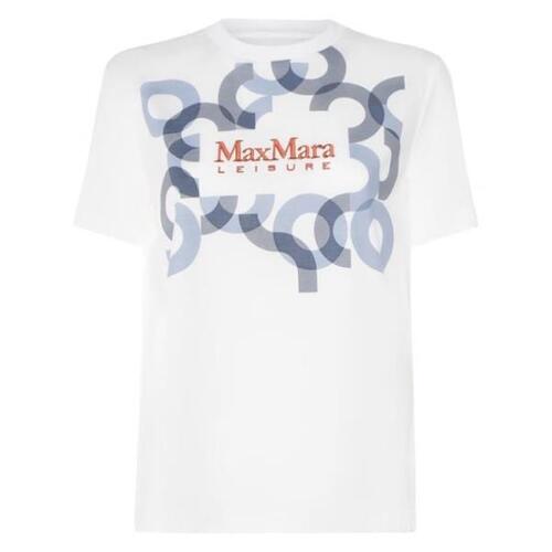 막스마라 티셔츠 OBLIQUA` 프린트 자수 셔츠 24SS 79I-F4V046