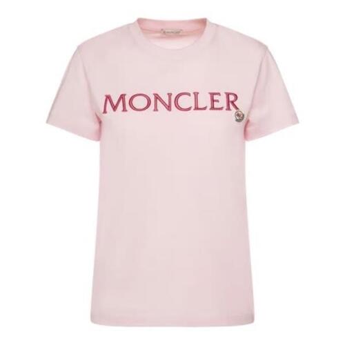 몽클레어 티셔츠 자수 오가닉 코튼 로고 셔츠 24SS 79I-02K029_50B