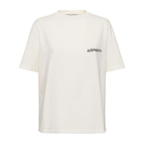알렉산드라 리치 티셔츠 져지 프린트 숏 슬리브 셔츠 24SS 79I-YUS050