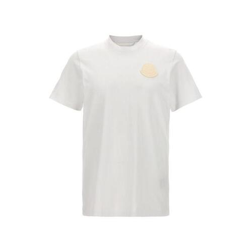 몽클레어 남자티셔츠 로고 패치 셔츠 [NEWSEASON] WHITE/BLACK 8C000458392700A