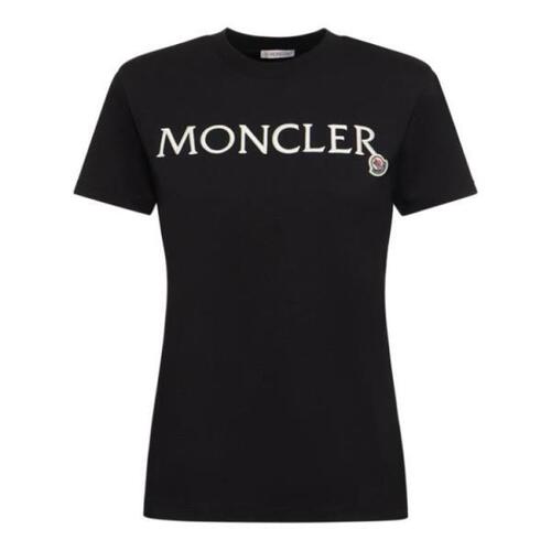 몽클레어 티셔츠 자수 오가닉 코튼 로고 셔츠 24SS 79I-02K028