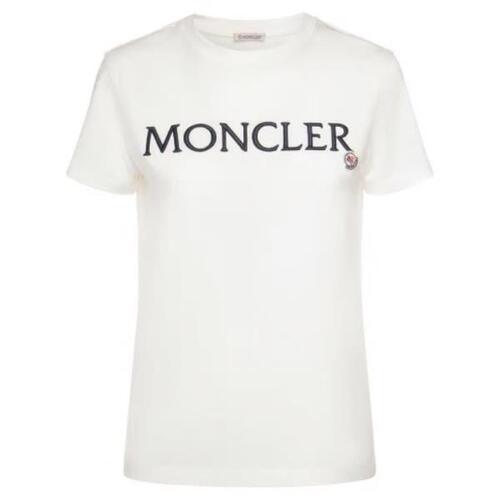 몽클레어 티셔츠 자수 오가닉 코튼 로고 셔츠 24SS 79I-02K027_037
