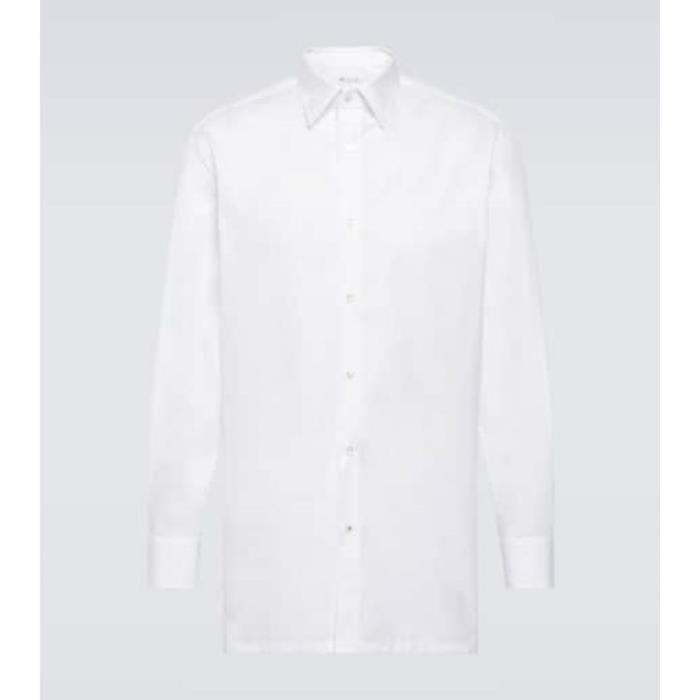 로로피아나 남자셔츠 코튼 포플린 옥스포드 셔츠 24SS P00897731