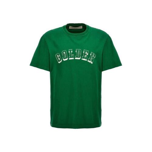 골든구스 남자티셔츠 로고 프린트 셔츠 [SS2024] GREEN GMP01220P0013513588235882
