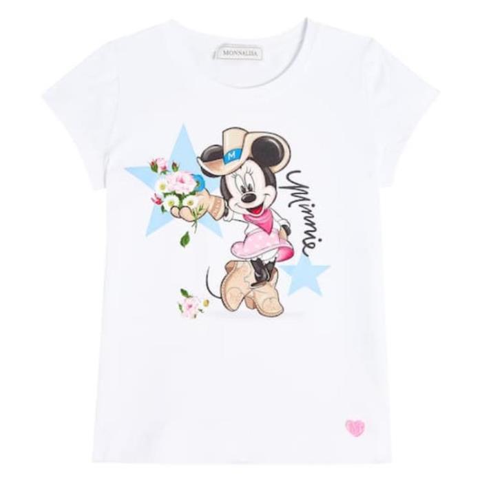 Monnalisa 티셔츠 Disney® 코튼 져지 셔츠 24SS P00901197