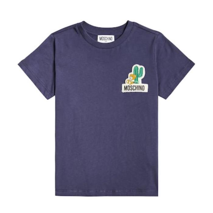 모스키노 티셔츠 프린트 코튼 져지 셔츠 24SS P00903607