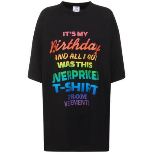 베트멍 티셔츠 마이 프린트 코튼 셔츠 24SS 78I-LEY007_BLACK/RAINBOW