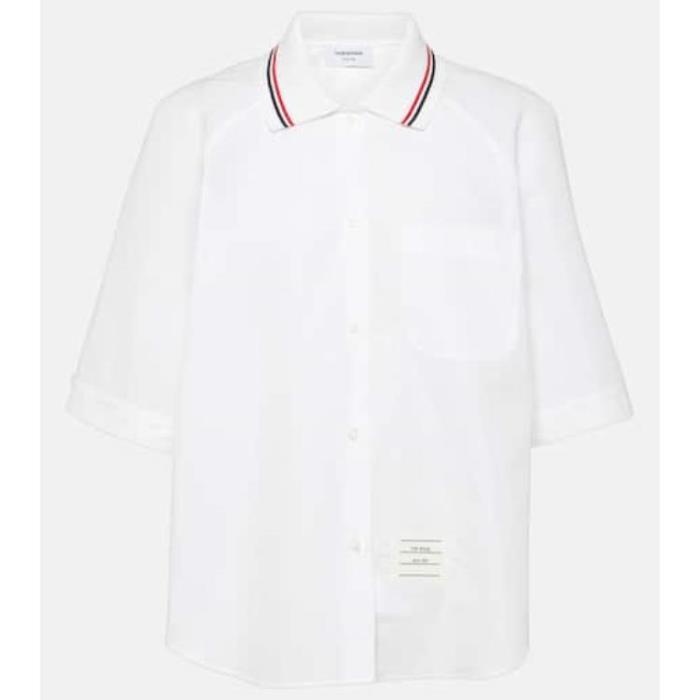 톰브라운 여자셔츠 코튼 포플린 셔츠 24SS P00907423