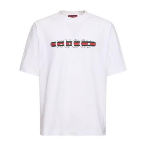 구찌 남자티셔츠 로고 디테일 헤비 코튼 셔츠 24SS 80I-XBO017_9074